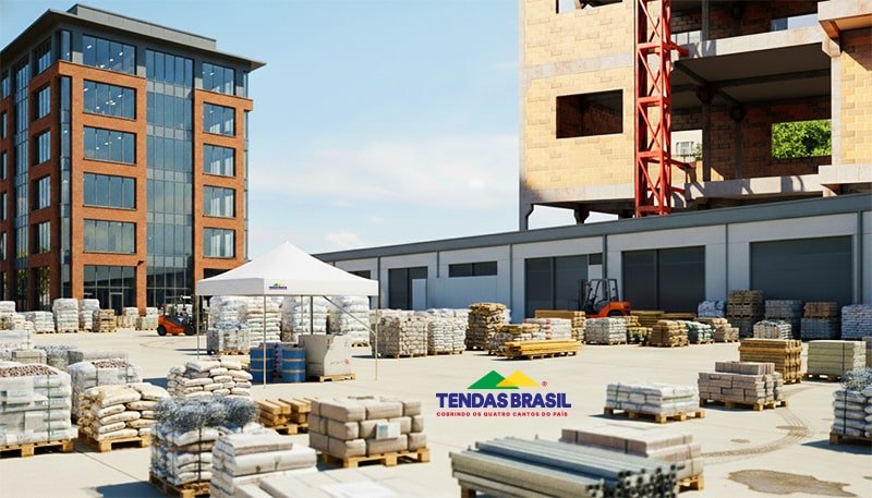 Tenda Piramidal para obra